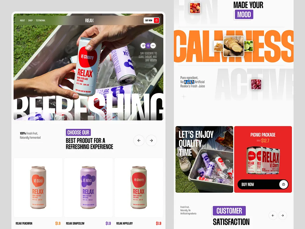 Product landing for an innovative startup